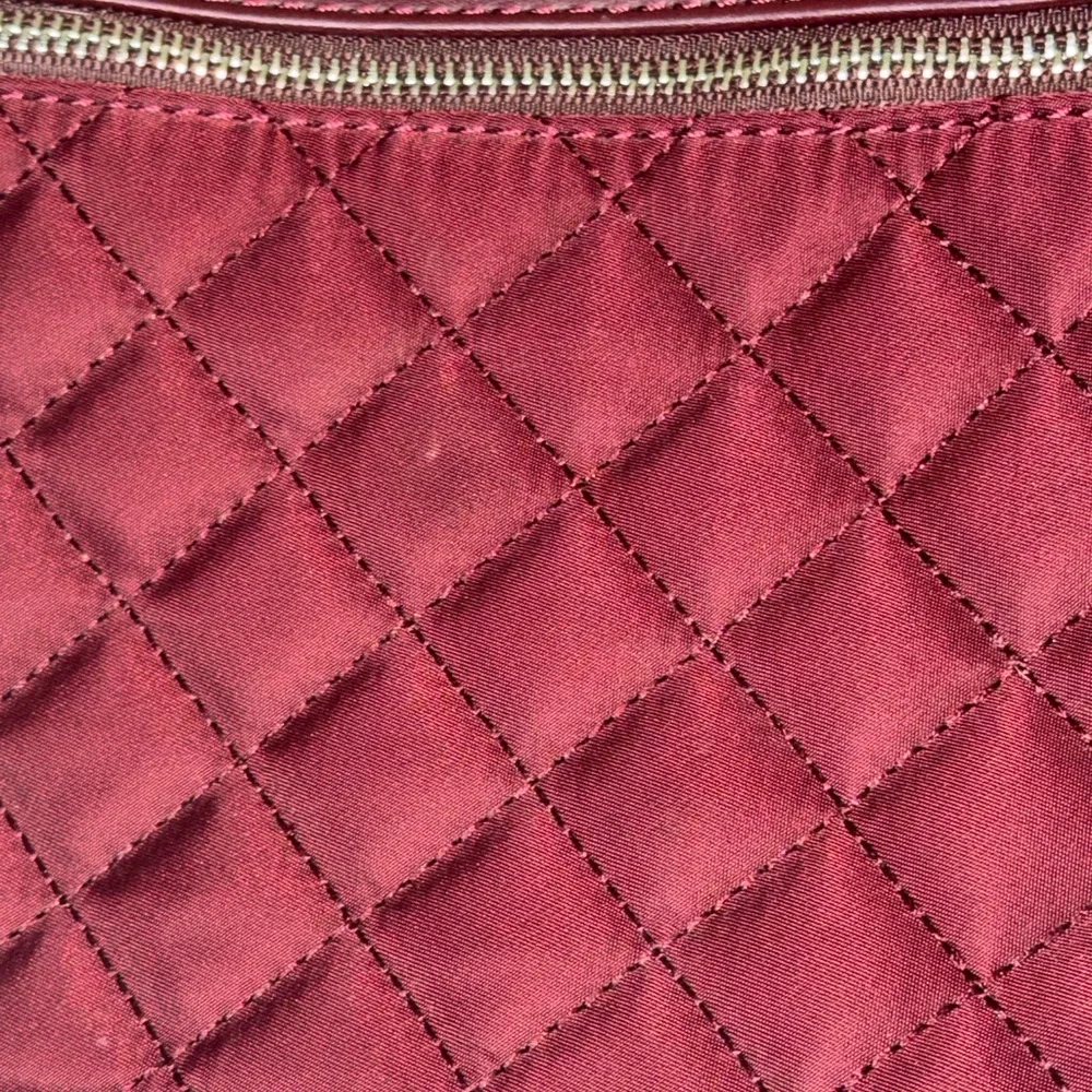 Vanessa Williams Quilted Burgundy Crossbody Bag shoulder bag small night out bag